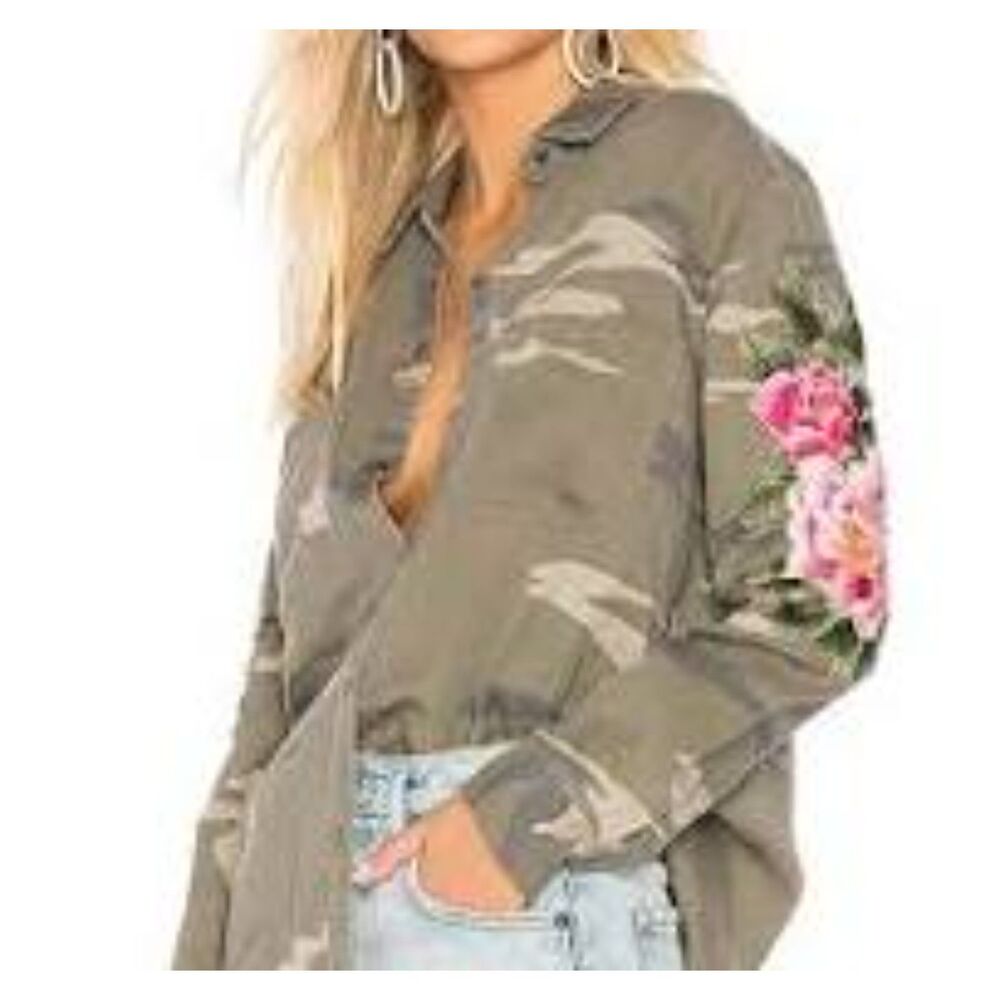 Rails Marcel Camo Sage Green Size Medium With Pin… - image 1